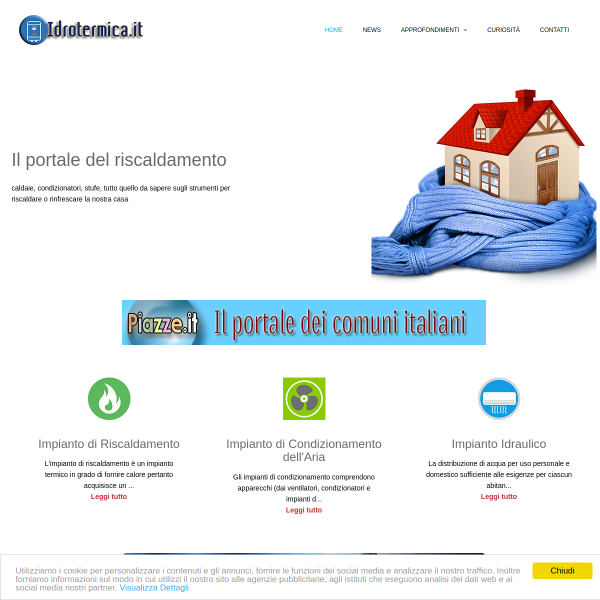 Website preview of IDROTERMICA PETRELLI S.R.L.