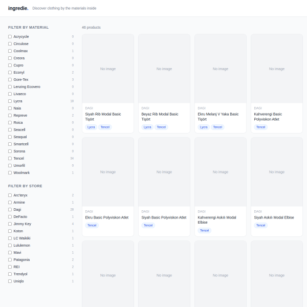 ingredie screenshot