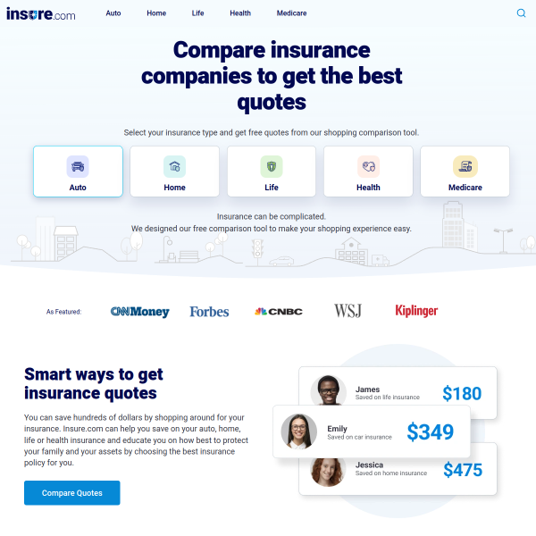 Website preview of Insure Finance Limited