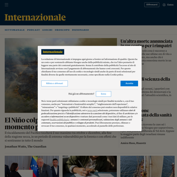 Website preview of INTERNAZIONALE BREVETTI INGG. ZINI, MARANESI & C. SRL