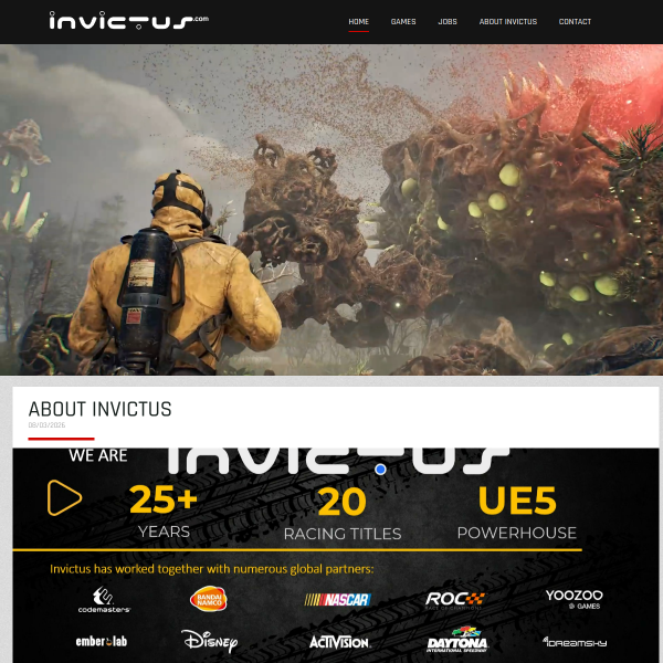 Website preview of Invictus Medical Health