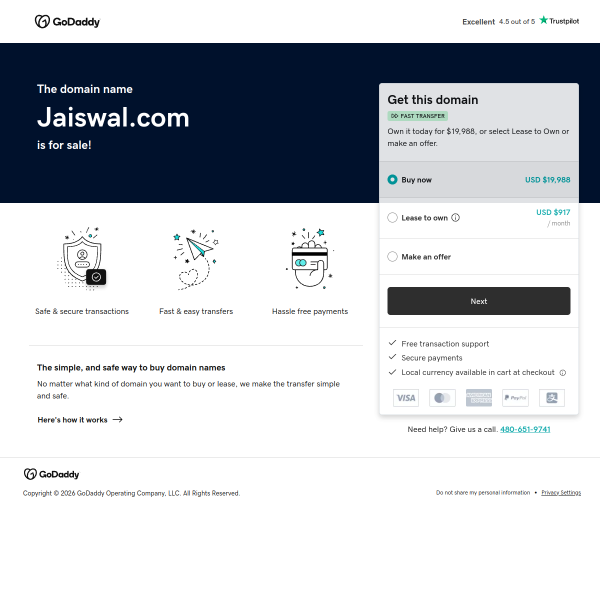 Website preview of Jaiswal Communication