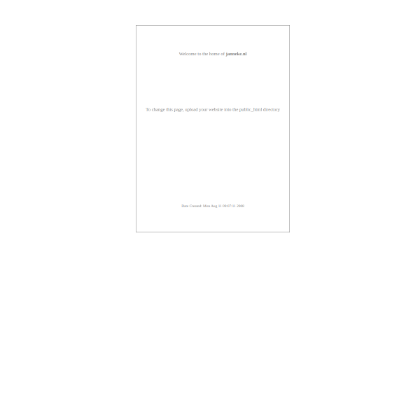 Website preview of Janneke Mattijssen