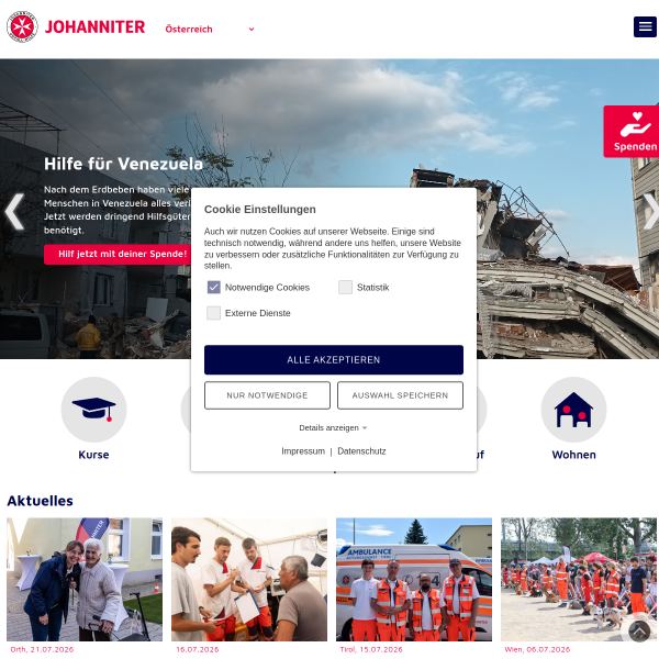 Website preview of Johanniter-Kinderkrippe Pfiffikus Ravensburg
