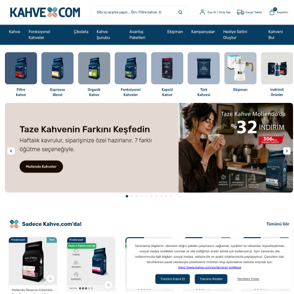 Website preview of Kahve Sokağı Cafe