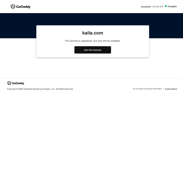 Website preview of KAILA HOLDER