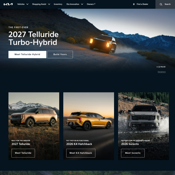 Website preview of Kia Motors Sureste