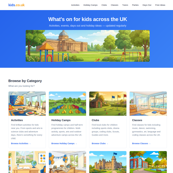 Website preview of KIDS PHYSIO SCOTLAND LTD.