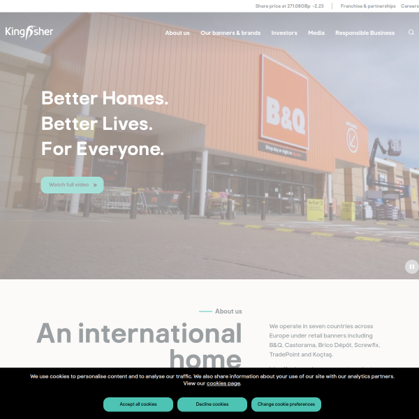 Website preview of Kingfisher Bush Lodge