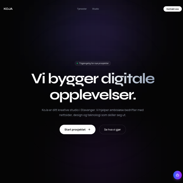 Website preview of KOJA AS