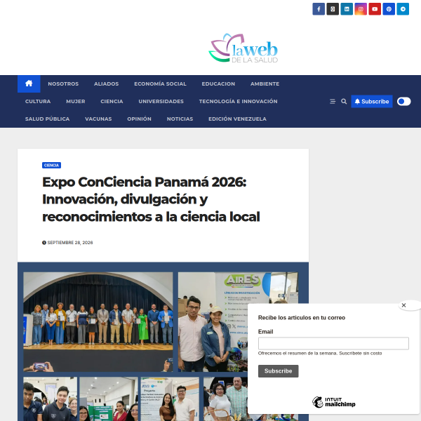 Expo ConCiencia Panamá 2026: Innovación, divulgación y reconocimientos a la ciencia local