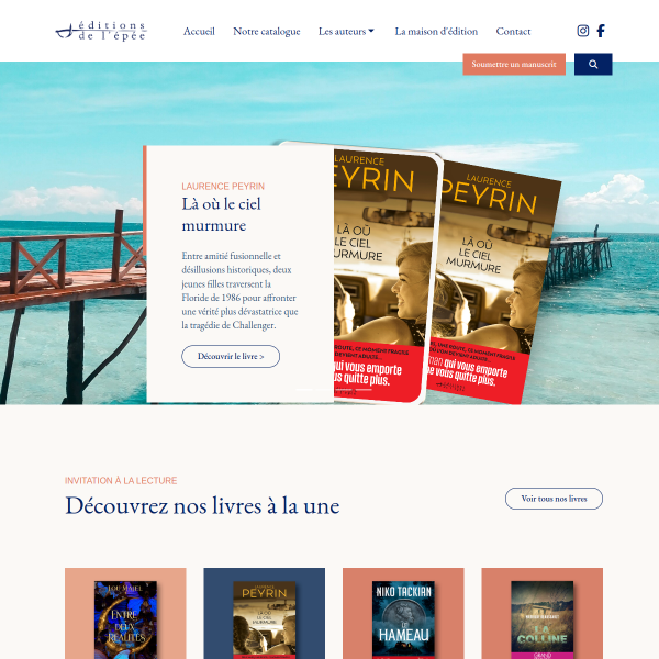 Website preview of LEPEE VITRAGE