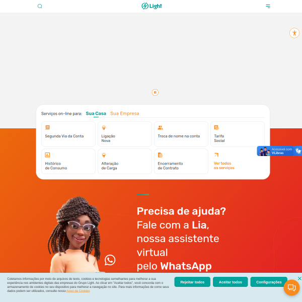 Website preview of LIGHT MODELS PROMOCOES E EVENTOS LTDA