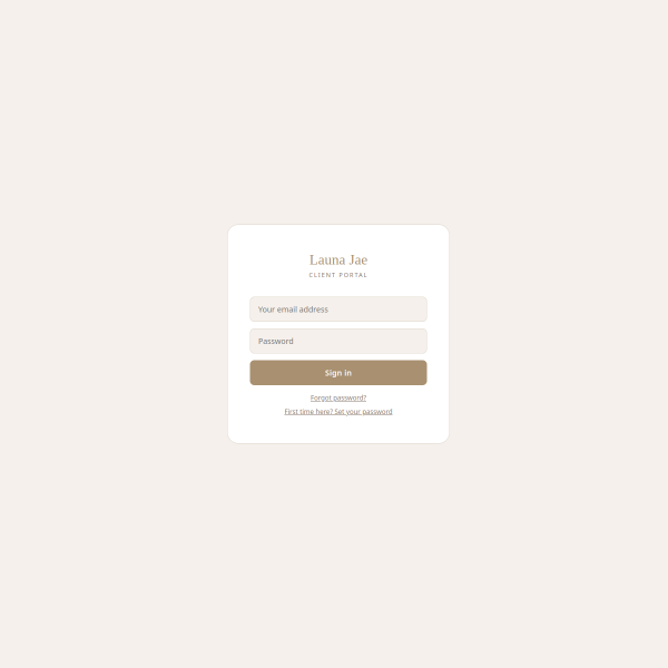 LJN Nutrition Coaching client portal