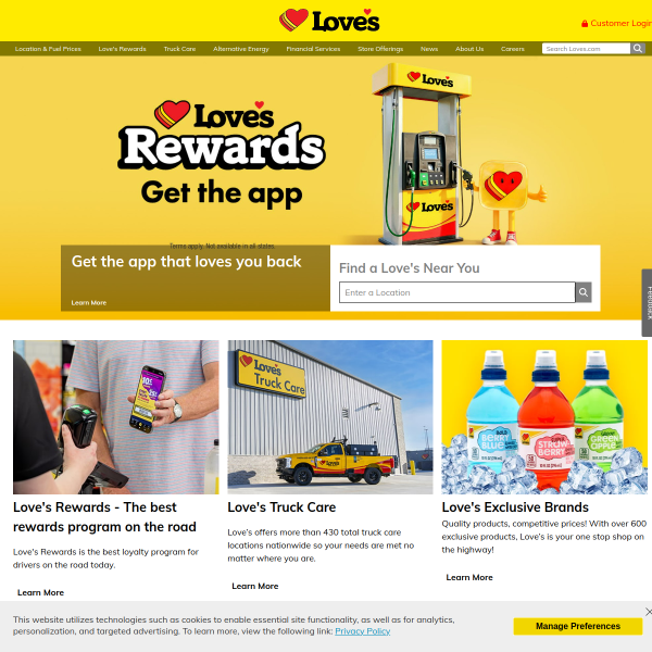 Website preview of Loves Barber N Beauty