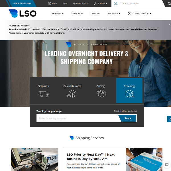 Website preview of LSO General Judicial Scrivener Office