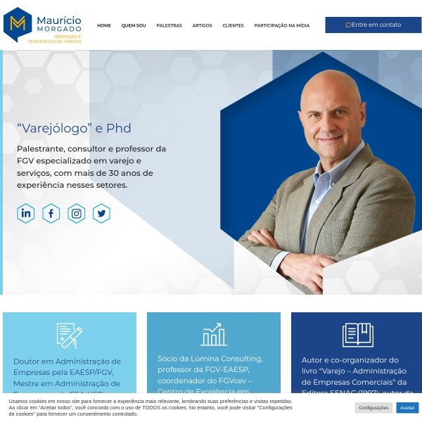 Website preview of lumina comércio e manutenção de geradores eireli.