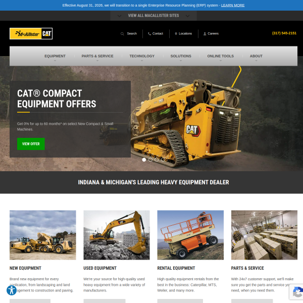 Website preview of MACALLISTER & ASSOCIATES, LTD