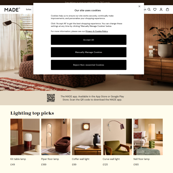 Website preview of MADE WITH LOVE & PROFANITY LTD