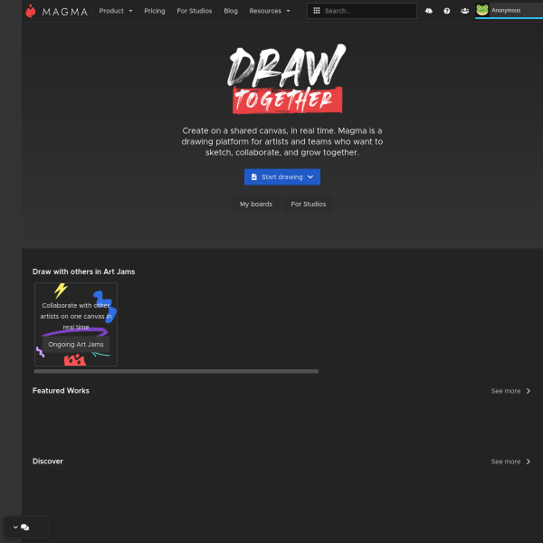 Website preview of Magma hf.