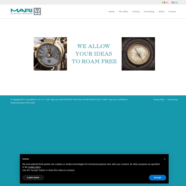 Website preview of MARI S.R.L.S.