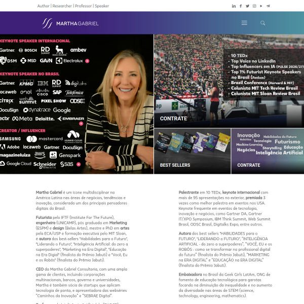 Website preview of MARTHA CARVALHO ASSESSORIA E PRODUCOES LTDA