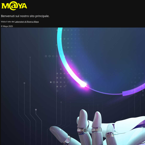 Website preview of MAYA S.R.L.