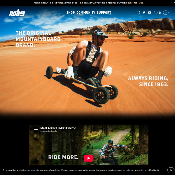 Website preview of MBS Family Farms