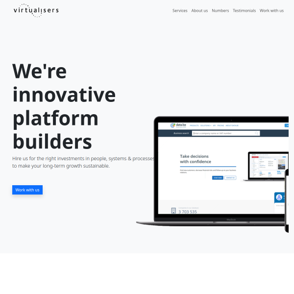 Website preview of media johnson