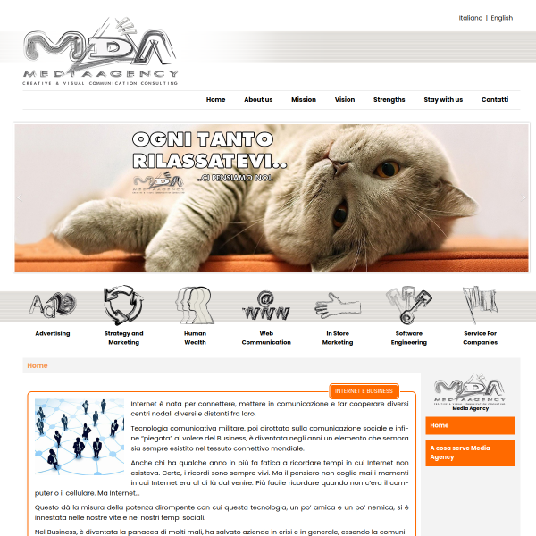 Website preview of MEDIAGENCY S.R.L.S.
