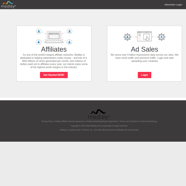 Website preview of Medley Gordon & Sons Ltd