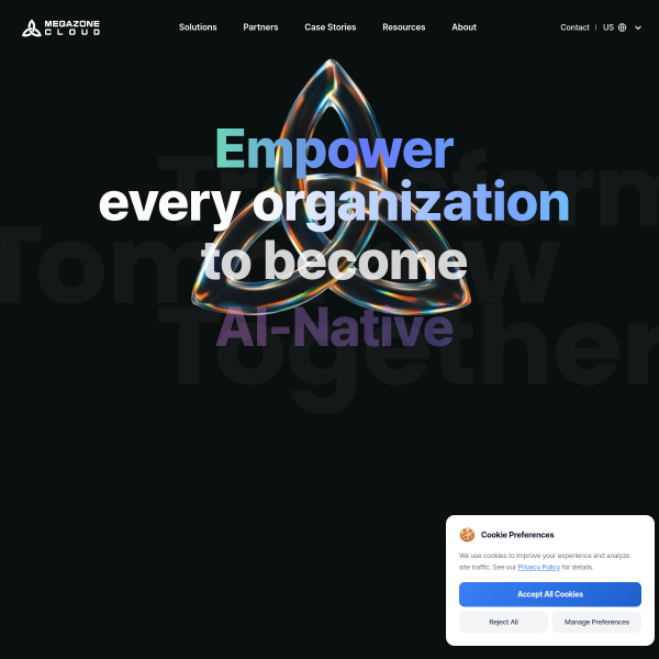 Website preview of Megazone