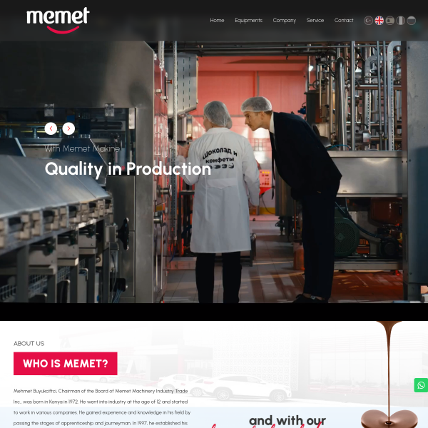 Website preview of MEMET MARI SI FLORI  SNC