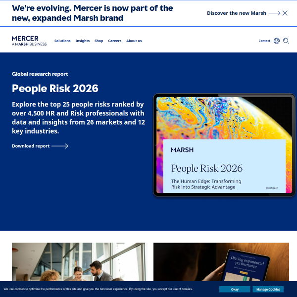 Website preview of Mercer Tailored Credit Fund 1