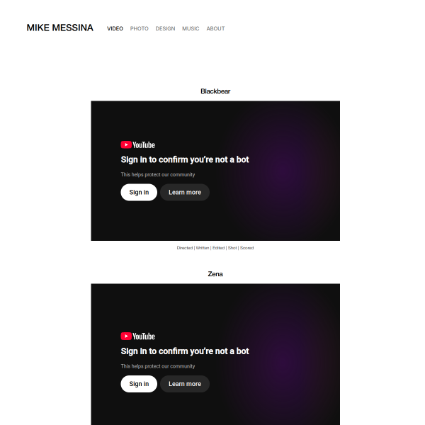 Website preview of MESSINA & ASSOCIATES TRUCKING, LLC