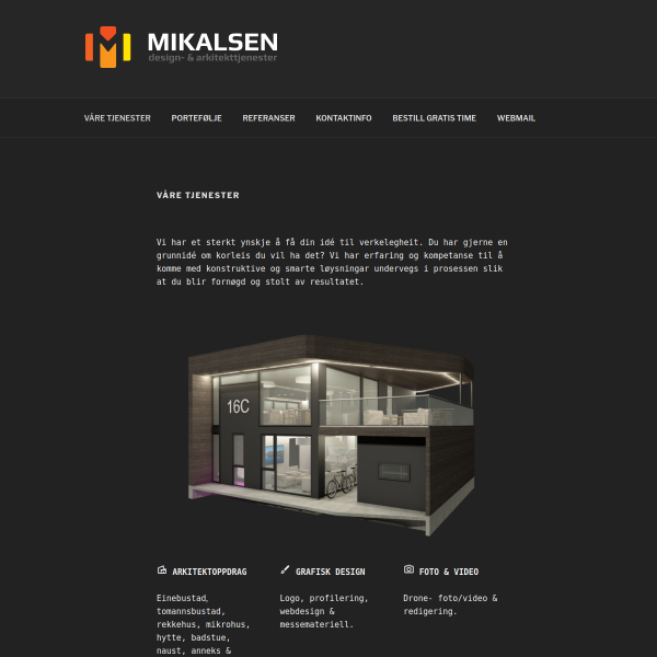 Website preview of MIKALSEN FESK AS