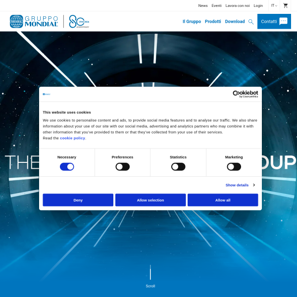 Website preview of MONDIAL CASA SOCIETA