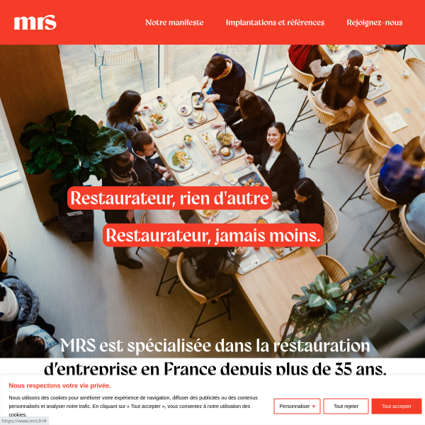 Website preview of MRS SECURITE