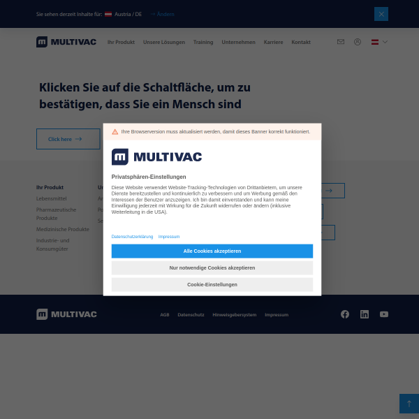 Website preview of multivac lechaschau