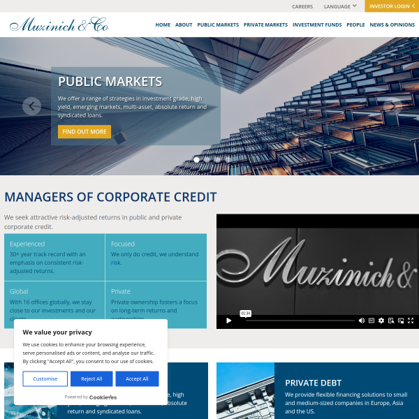 Website preview of MUZINICH MARKET DURATION ENHANCEDYIELD FUND