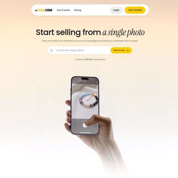 Website preview of Nas Otomotiv