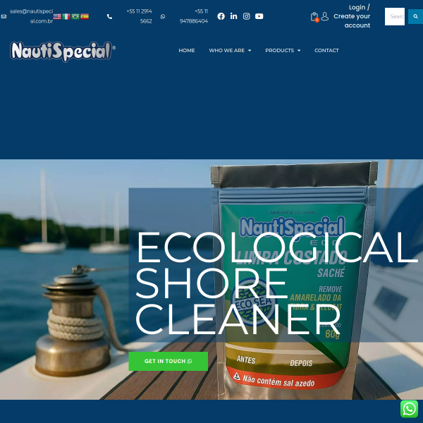 Website preview of nautispecial