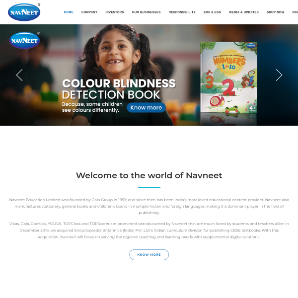 Website preview of NAVNEET ESTATE PRIVATE LIMITED