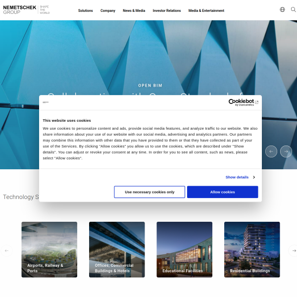 Website preview of Nemetschek Allplan (Slovakia)