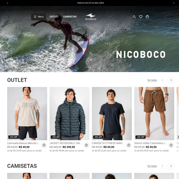 Website preview of única bebidas
