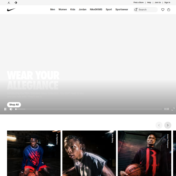 Website preview of Nike Southlake