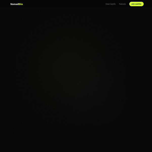 NomadBite website