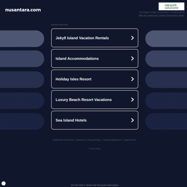 Website preview of Nusantara Buana Air