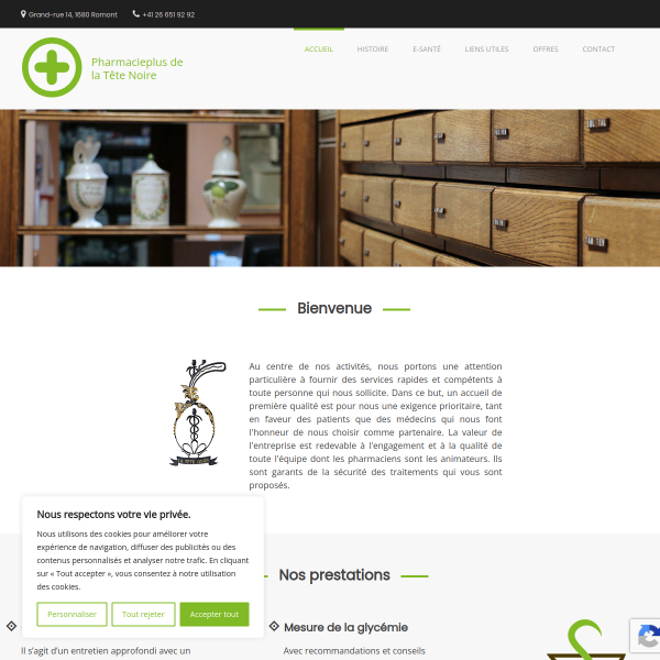 Website preview of Officine Russo