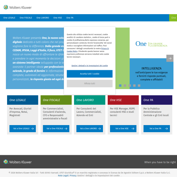 Website preview of ONE BETON - SOCIETA